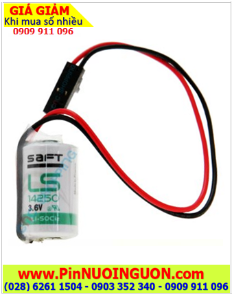 Saft LS14250 (Zắc Allen); Pin nuôi nguồn PLC Saft LS14250 lithium 3.6v 1/2AA 1200mAh _Xuất xứ Pháp